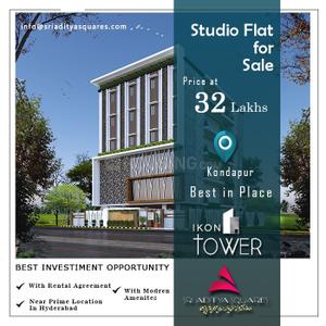 Project Image of 0.0 - 265.0 Sq.ft Studio Studio Apartment for buy in Sri Aditya Ikon Tower