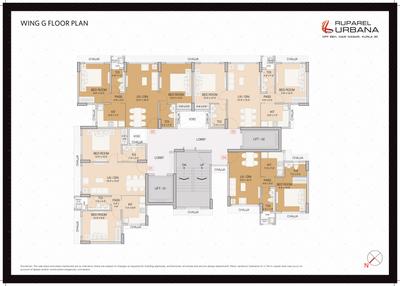 Project Image of 0.0 - 595.0 Sq.ft 2 BHK Apartment for buy in Ruparel Urbana