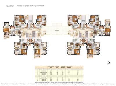 Project Image of 1188 Sq.ft 3 BHK Apartment / Flat for sale in Sarada Pally for Rs. 17000000