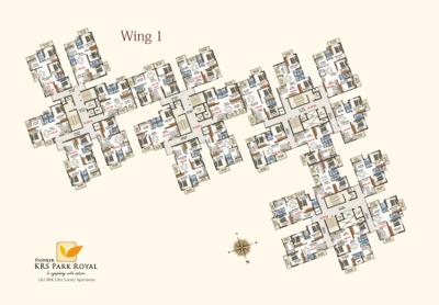 Project Image of 1172.0 - 1656.0 Sq.ft 2 BHK Apartment for buy in Pioneer KRS Park Royal Wing 1