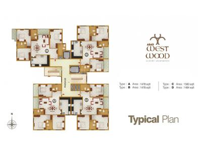 Project Image of 1300 Sq.ft 3 BHK Apartment / Flat for sale in Chullickal for Rs. 13000000