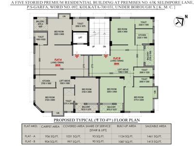 Project Image of 904.0 - 936.0 Sq.ft 3 BHK Apartment for buy in Sunflower Skyline