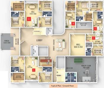 Project Image of 464.0 - 1499.0 Sq.ft 1 BHK Apartment for buy in VKL Santhi Homes