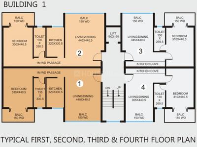 Project Image of 592.0 - 1184.0 Sq.ft 1 BHK Apartment for buy in Models Sea Esta