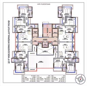 Project Image of 567.0 - 1521.0 Sq.ft 1 BHK Apartment for buy in Harshmaan Crescent Heights