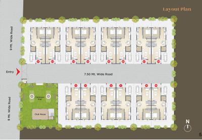 Project Image of 1755.49 - 1906.4 Sq.ft 4 BHK Bungalow for buy in Gokul Yamuna Bungalows