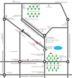 Project Image of 1018 Sq.ft 2 BHK Apartment / Flat for sale in Adambakkam for Rs. 16000000