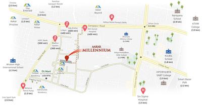 Project Image of 1220.0 - 1892.0 Sq.ft 2 BHK Apartment for buy in Aakar Millennium