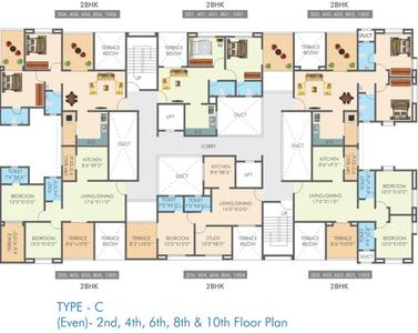 Project Image of 438.0 - 560.0 Sq.ft 2 BHK Apartment for buy in Shree Nidhi Phase 1