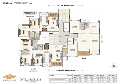 Project Image of 832.0 - 1398.0 Sq.ft 2 BHK Apartment for buy in Kotibhaskar Gomati Narmada CHSL