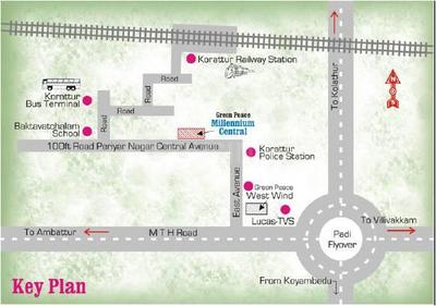 Project Image of 1070.0 - 1200.0 Sq.ft 2 BHK Apartment for buy in Green Millennium Central