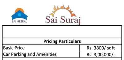 Project Image of 0.0 - 75.0 Sq.ft 2 BHK Apartment for buy in Sai Suraj