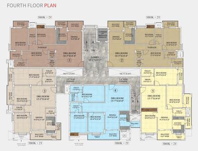 Project Image of 1488.0 - 1836.0 Sq.ft 3 BHK Apartment for buy in Vikramshila Vihar