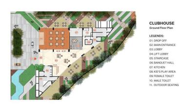 Project Image of 4405.0 - 5610.0 Sq.ft 3 BHK Apartment for buy in Elan By Meenakshi