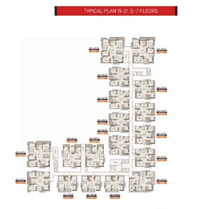 NSL East County Tower 1 Cluster Plan From 15th To 21th Floor 4