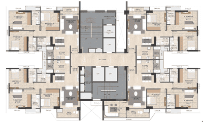 Project Image of 1137.0 - 1281.0 Sq.ft 3 BHK Apartment for buy in Serein Phase II