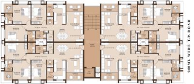 Project Image of 0.0 - 1143.88 Sq.ft 3 BHK Apartment for buy in Sheth Moonvihar Flats