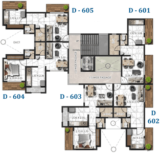 Project Image of 469.0 - 831.0 Sq.ft 1 RK Apartment for buy in SP Residency