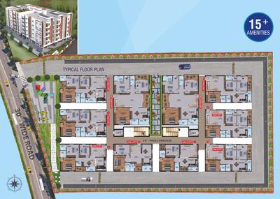 Project Image of 1265.0 - 2155.0 Sq.ft 2 BHK Apartment for buy in Fuzen Group Infra Projects Golden Rise