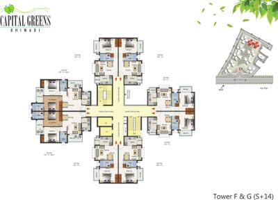 Project Image of 661.0 - 1396.0 Sq.ft 1 BHK Apartment for buy in RTech Capital Greens Phase 1