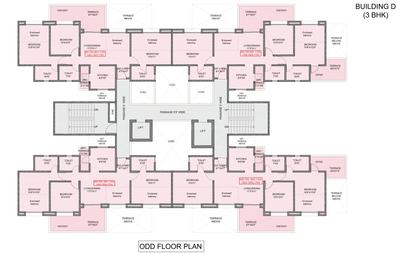 Project Image of 681.14 - 835.82 Sq.ft 3 BHK Apartment for buy in Kohinoor Kohinoor Grandeur