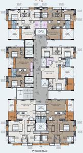 Project Image of 589.11 - 974.67 Sq.ft 2 BHK Apartment for buy in Orchid LA Meera Tower