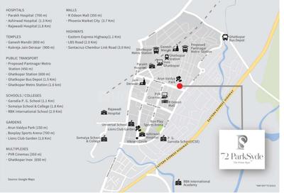 Project Image of 601.38 - 1861.85 Sq.ft 2 BHK Apartment for buy in Adeshwar 72 Parksyde