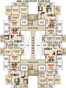 Image of 1020 Sq.ft 2 BHK Apartment / Flat for sale in Skyways Sereno, Lohegaon, Pune for Rs. 7190000