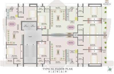 Project Image of 672.96 - 1037.86 Sq.ft 2 BHK Apartment for buy in S R Dev Ananta