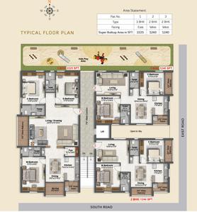 Project Image of 1240.0 - 2225.0 Sq.ft 2 BHK Apartment for buy in S R I Bliss