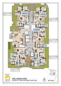 Project Image of 1555.0 - 1650.0 Sq.ft 3 BHK Apartment for buy in BSCPL Bollineni Zion