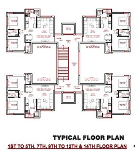 Project Image of 600.73 - 882.43 Sq.ft 2 BHK Apartment for buy in Maan Crystal Heaven Wing E F G H