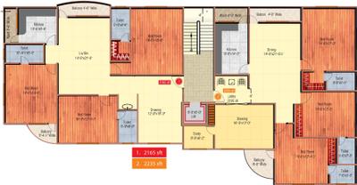 Project Image of 2165.0 - 2235.0 Sq.ft 3 BHK Apartment for buy in Shamshiri Platina