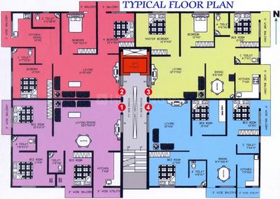 Project Image of 1150.0 - 1200.0 Sq.ft 3 BHK Apartment for buy in DS Max Spectra