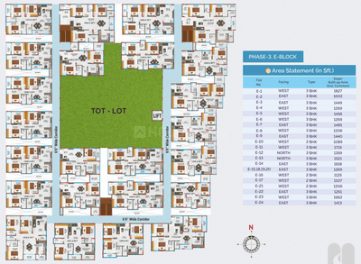 Project Image of 1017.0 - 1962.0 Sq.ft 2 BHK Apartment for buy in Sri Tirumala Millennium Phase III