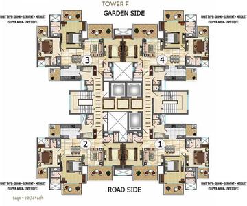 Project Image of 752.0 - 2345.89 Sq.ft 3 BHK Apartment for buy in Ajnara The Belvedere