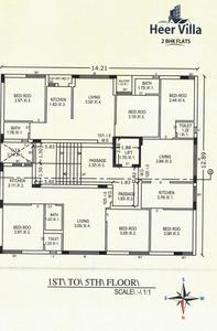 Project Image of 414.2 - 493.42 Sq.ft 2 BHK Apartment for buy in Sai Heer Villa