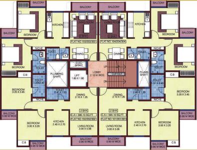 Project Image of 613.0 - 628.0 Sq.ft 2 BHK Apartment for buy in Enkay Garden Orchid