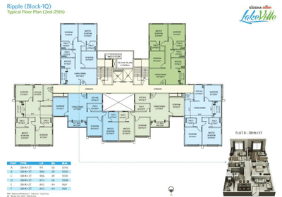 Project Image of 518.0 - 1281.0 Sq.ft 2 BHK Apartment for buy in Siddha Eden Lakeville Phase I