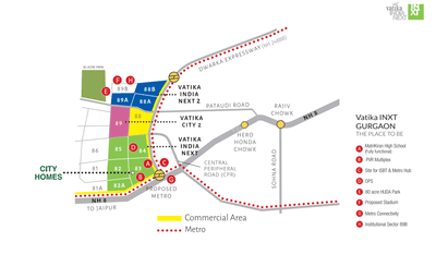 Project Image of 1180.0 - 3075.0 Sq.ft 2 BHK Apartment for buy in Vatika City Homes