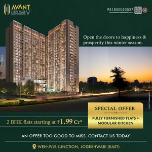 Project Image of 647.99 - 720.0 Sq.ft 2 BHK Apartment for buy in Avant Heritage V
