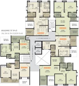 Project Image of 464.0 - 836.0 Sq.ft 1 BHK Apartment for buy in Yogesh Basil Park C And D Wing
