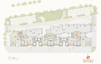 Project Image of 2223.0 - 2340.0 Sq.ft 3 BHK Apartment for buy in Bansari Skyview
