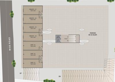 Project Image of 672.0 - 686.0 Sq.ft 3 BHK Apartment for buy in Aatmiya Vandan Residency