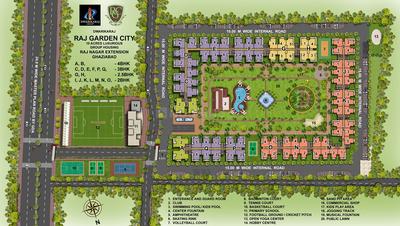 Project Image of 1695.0 - 2420.0 Sq.ft 3 BHK Apartment for buy in Dwarika Raj Garden City Phase 1