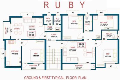 Project Image of 688.0 - 1068.0 Sq.ft 1 BHK Apartment for buy in Right Four Stone