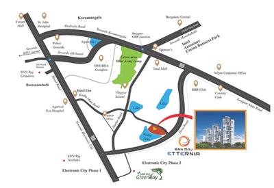 Project Image of 0.0 - 717.95 Sq.ft 2 BHK Apartment for buy in SNN Raj Etternia E Block Building 4
