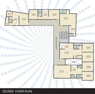 Om Flats Flats Cluster Plan for typical Floor 1