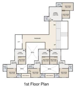 Project Image of 252.95 - 321.84 Sq.ft 2 BHK Apartment for buy in Tattvam Smart 3