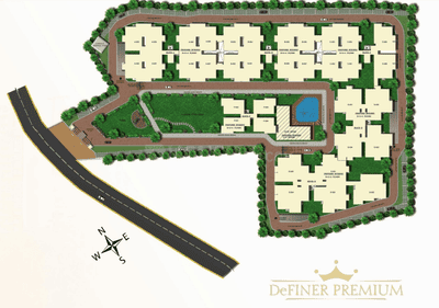 Project Image of 800.0 - 1942.0 Sq.ft 2 BHK Apartment for buy in Definer Premium